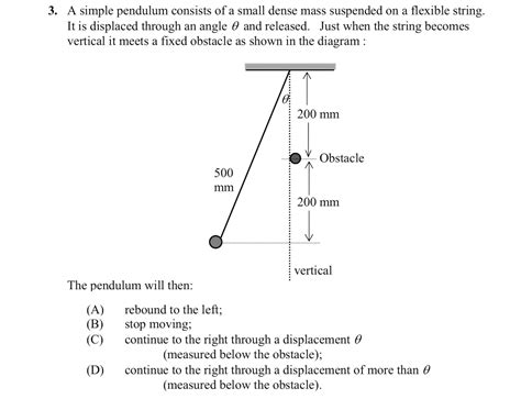 With the string hanging vertically, the. . A pendulum consists of a small object